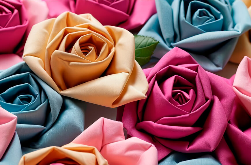 Flores de Tela y Apliques Decorativos | Personaliza Ropa, Bolsos y Complementos